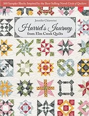 Book cover for "Harriet's Journey from ELM Creek Quilts" by Jennifer Chiaverini