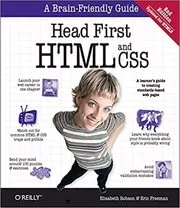 Book cover for "Head First HTML and CSS" by Elisabeth Robson