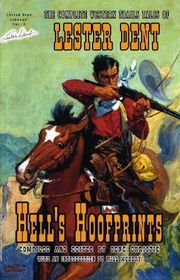 Book cover for "Hell’s Hoofprints" by Lester Dent