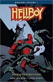 Book cover for "Hellboy" by Mike Mignola