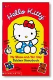 Book cover for "Hello Kitty: My Show-and-Tell Day Sticker Storybook" by Nancy Krulik