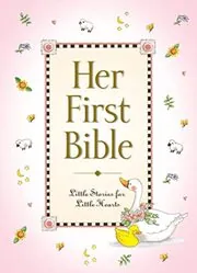 Book cover for "Her First Bible" by Melody Carlson