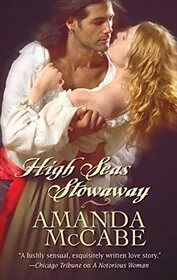 Book cover for "High Seas Stowaway" by Amanda McCabe