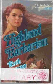 Book cover for "Highland Barbarian" by Ruth Langan