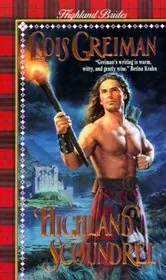 Book cover for "Highland Scoundrel" by Lois Greiman