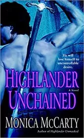 Book cover for "Highlander Unchained" by Monica McCarty