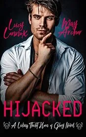 Book cover for "Hijacked" by Lucy Lennox