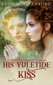 Book cover for "His Yuletide Kiss" by Summer Hanford