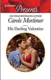 Book cover for "His Darling Valentine" by Carole Mortimer