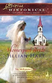 Book cover for "Homespun Bride" by Jillian Hart