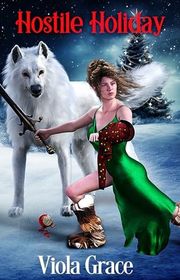 Book cover for "Hostile Holiday" by Viola Grace