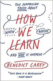 Book cover for "How We Learn" by Benedict Carey