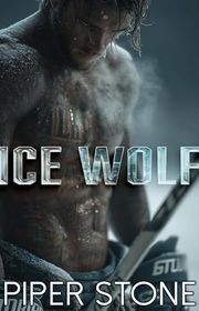 Book cover for "Ice Wolf" by Piper Stone