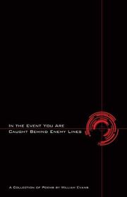 Book cover for "In the Event You are Caught Behind Enemy Lines" by William Evans