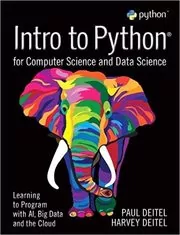 Book cover for "Intro to Python for Computer Science and Data Science" by Paul Deitel