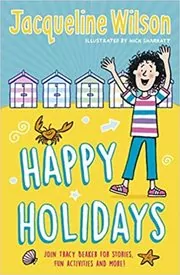 Book cover for "Jacqueline Wilson's Happy Holidays"