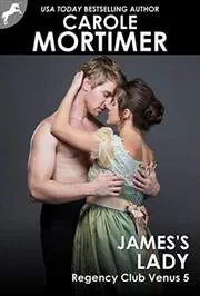 Book cover for "James's Lady" by Carole Mortimer