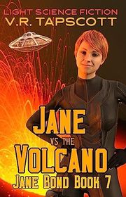 Book cover for "Jane vs the Volcano" by VR Tapscott