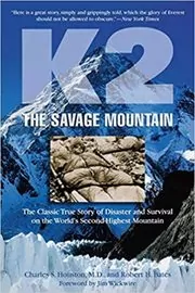 Book cover for "K2, The Savage Mountain" by Charles Houston