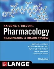 Book cover for "Katzung & Trevor's Pharmacology Examination and Board Review" by Bertram Katzung