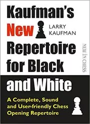 Book cover for "Kaufman's New Repertoire for Black and White" by Larry Kaufmann