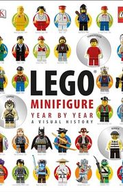 Book cover for "LEGO Minifigure Year by Year" by Greg Farshtey