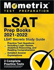 Book cover for "LSAT Prep Books 2021-2022" by Mometrix