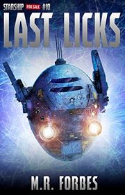 Book cover for "Last Licks" by MR Forbes