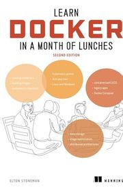 Book cover for "Learn Docker in a Month of Lunches" by Elton Stoneman