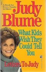 Book cover for "Letters to Judy" by Judy Blume