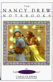 Book cover for "Lights! Camera! Clues!" by Mildred A Wirt