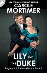 Book cover for "Lily and the Duke" by Carole Mortimer