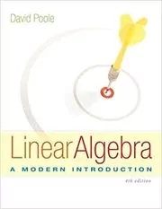 Book cover for "Linear Algebra" by David Poole