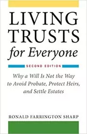 Book cover for "Living Trusts for Everyone" by Ronald Farrington Sharp