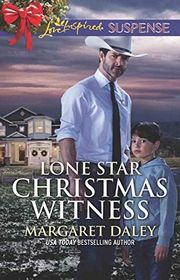 Book cover for "Lone Star Christmas Witness" by Margaret Daley