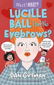 Book cover for "Lucille Ball Had No Eyebrows?" by Dan Gutman