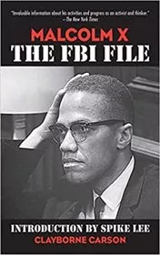 Book cover for "Malcolm X" by Clayborne Carson