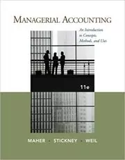 Book cover for "Managerial Accounting" by Michael W. Maher