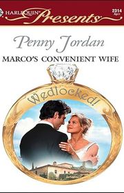 Book cover for "Marco's Convenient Wife" by Penny Jordan