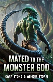Book cover for "Mated to the Monster God" by Athena Storm