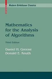 Book cover for "Mathematics for the Analysis of Algorithms"