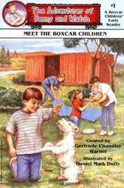 Book cover for "Meet the Boxcar Children" by Gertrude Chandler Warner