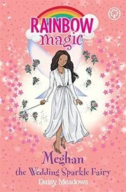 Book cover for "Meghan the Wedding Sparkle Fairy" by Daisy Meadows