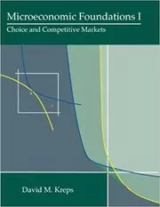 Book cover for "Microeconomic Foundations I" by David M. Kreps