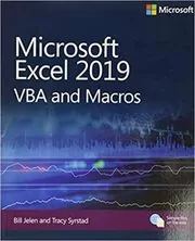 Book cover for "Microsoft Excel 2019 VBA and Macros" by Bill Jelen