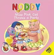 Book cover for "Miss Pink Cat Throws A Party" by Enid Blyton