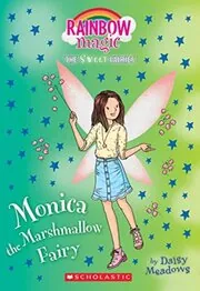 Book cover for "Monica the Marshmallow Fairy" by Daisy Meadows
