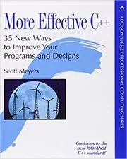 Book cover for "More Effective C++" by Scott Meyers