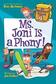 Book cover for "Ms. Joni Is a Phony!" by Dan Gutman
