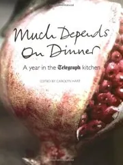 Book cover for "Much Depends on Dinner" by Carolyn G Hart